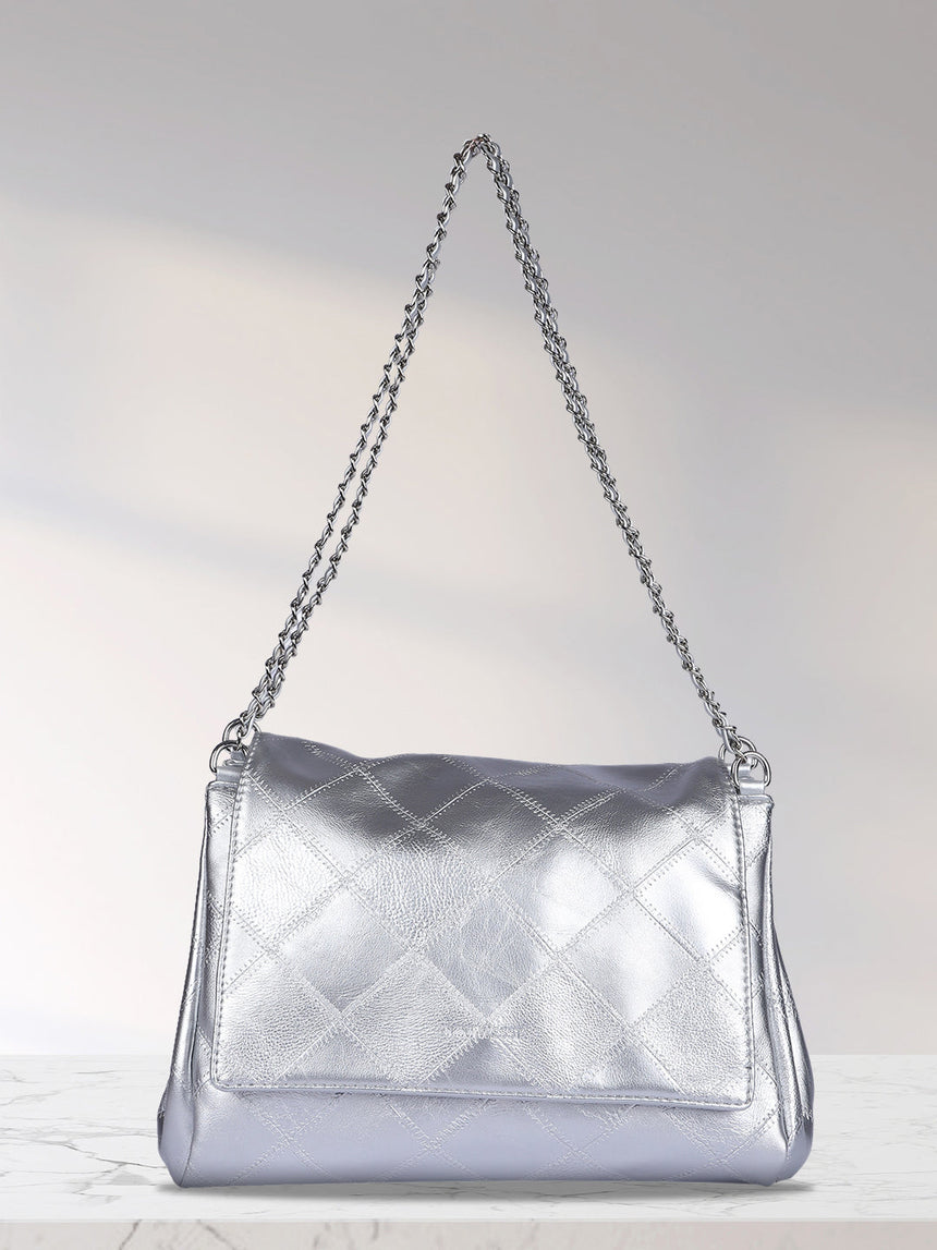 Milan Silver Sling Bag