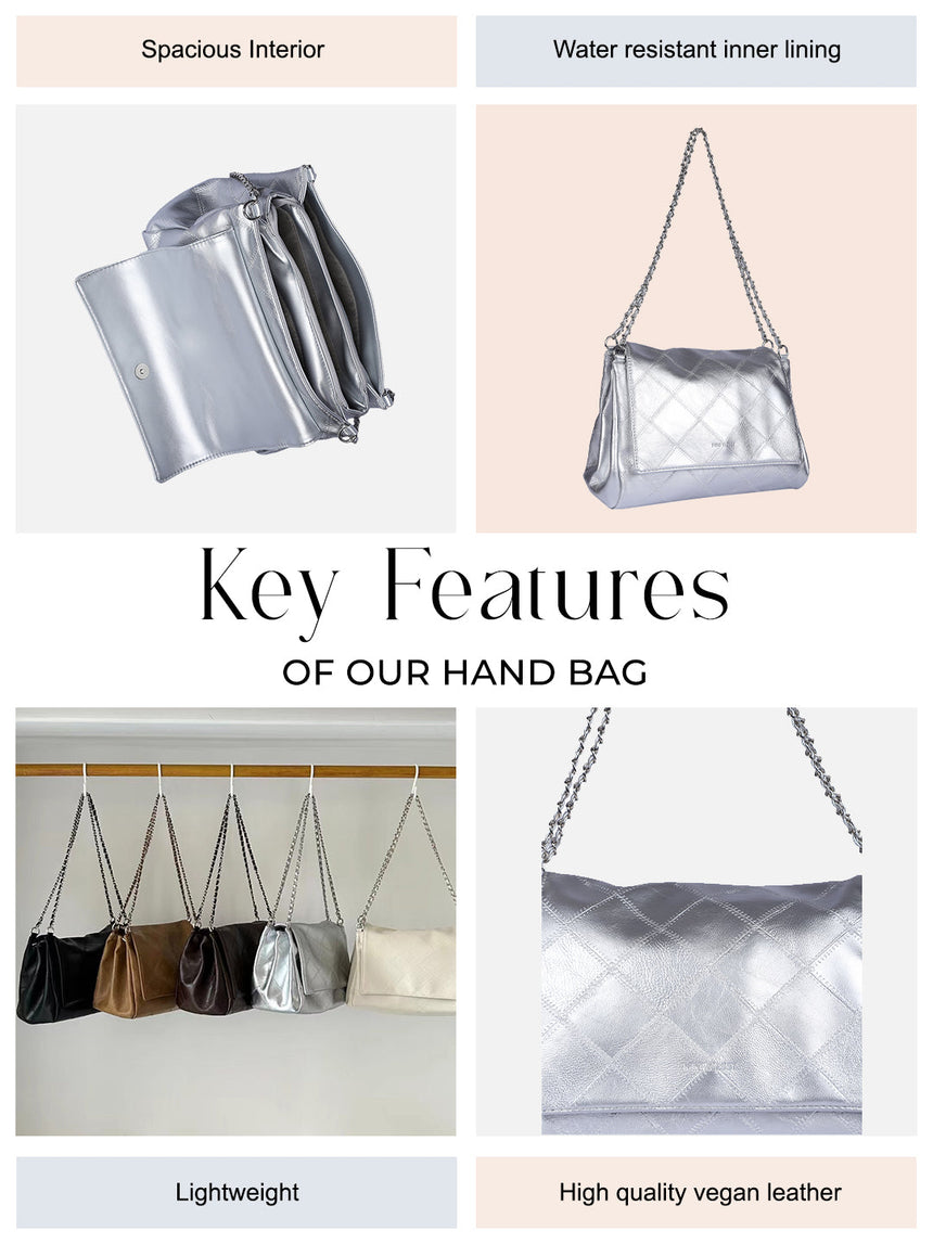 Milan Silver Sling Bag