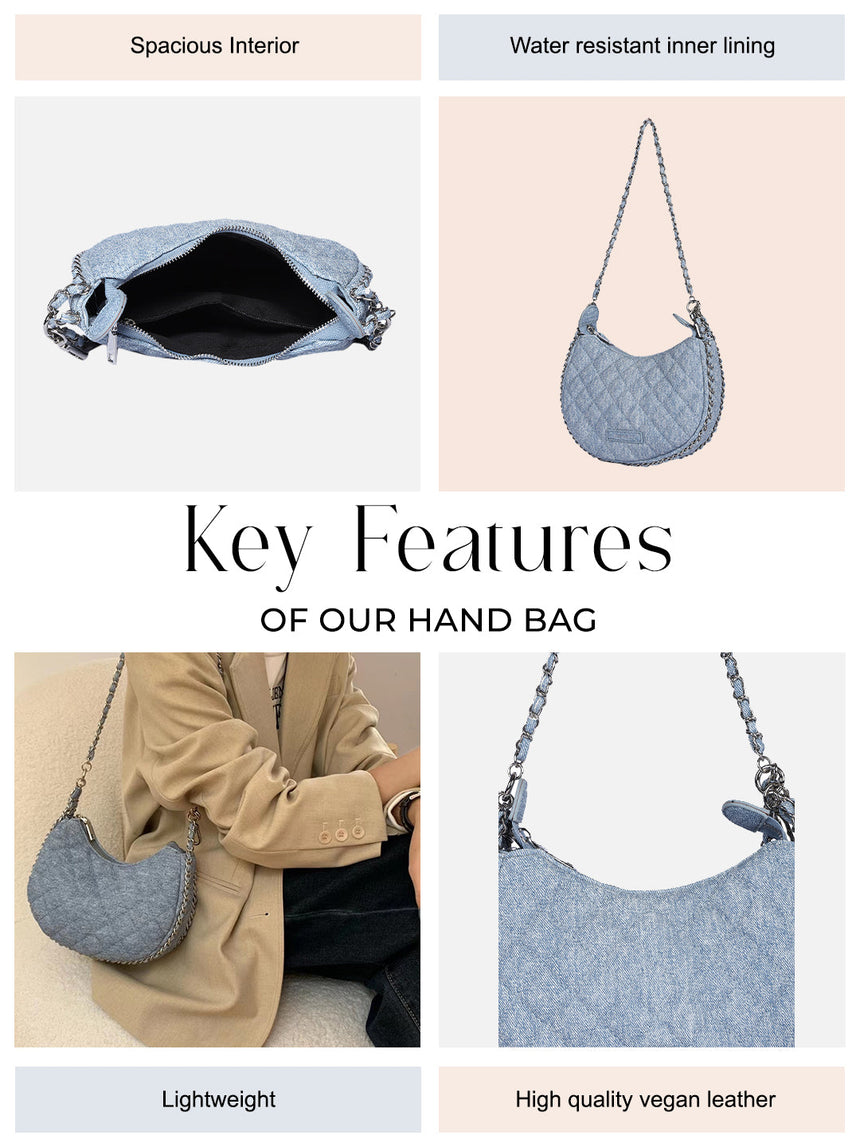 Sofia Blue Shoulder Bag
