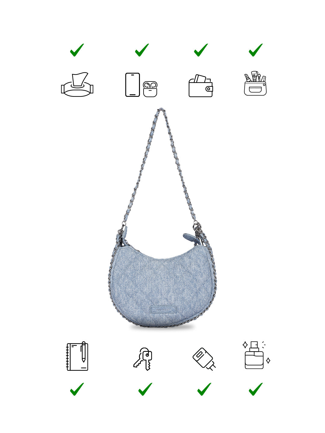 Sofia Blue Shoulder Bag