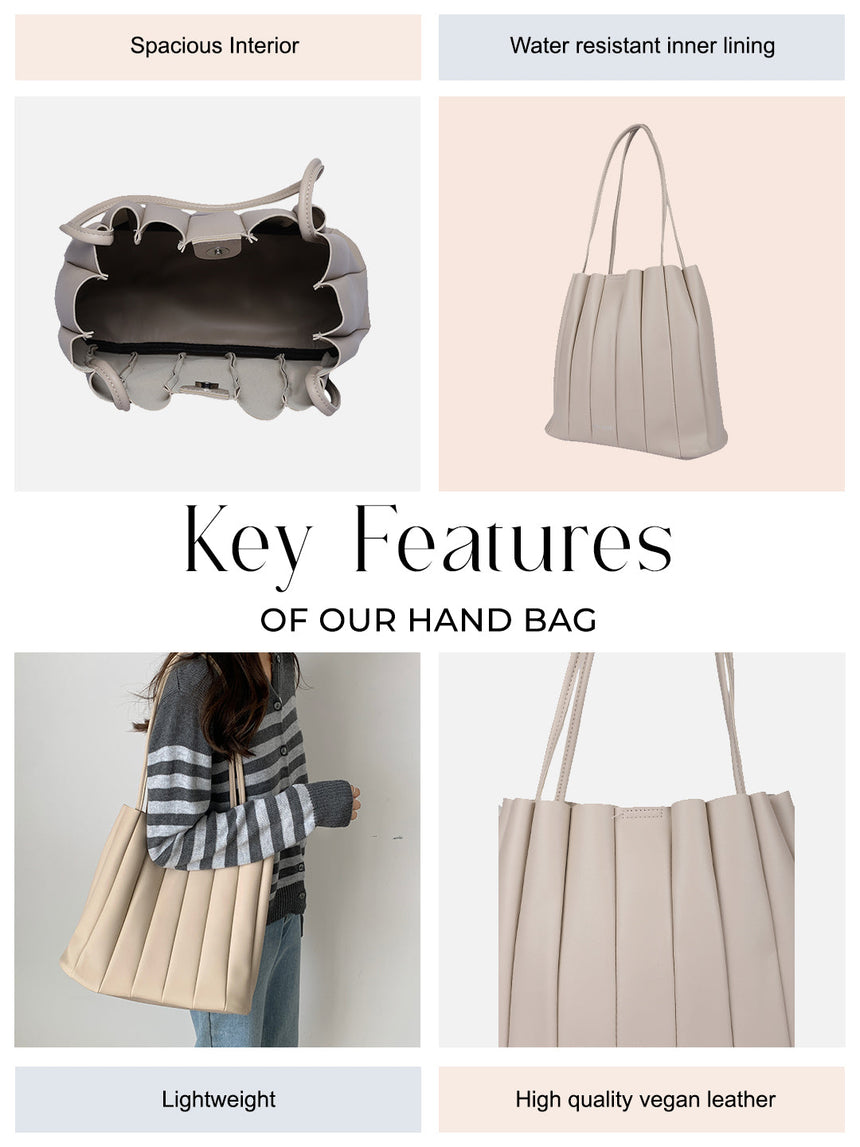 Leo Beige Shoulder Bag With Pouch