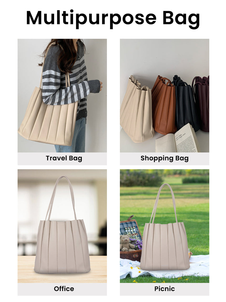 Leo Beige Shoulder Bag With Pouch