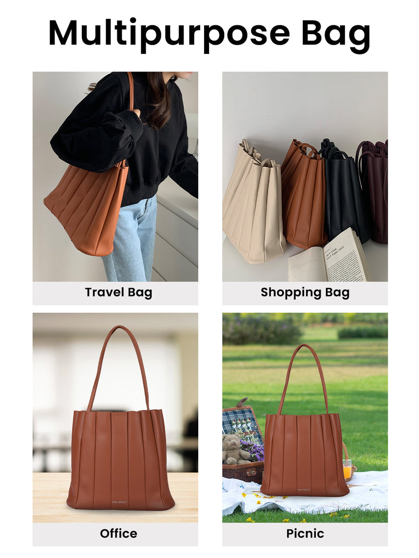 Leo Brown Shoulder Bag With Pouch