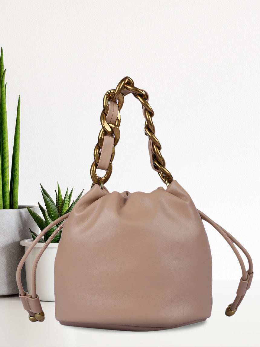 Helena Beige Handheld Potlis