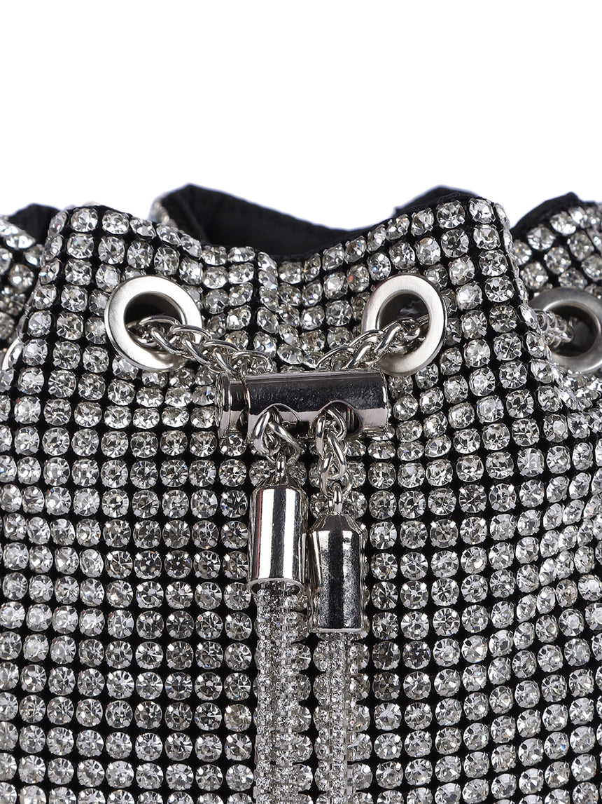 Scarlett Silver Clutch