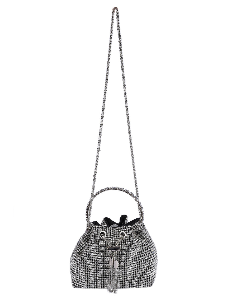Scarlett Silver Clutch