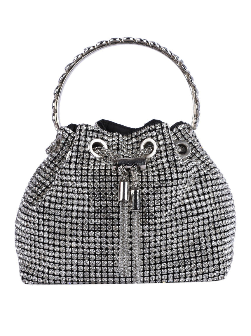 Scarlett Silver Clutch