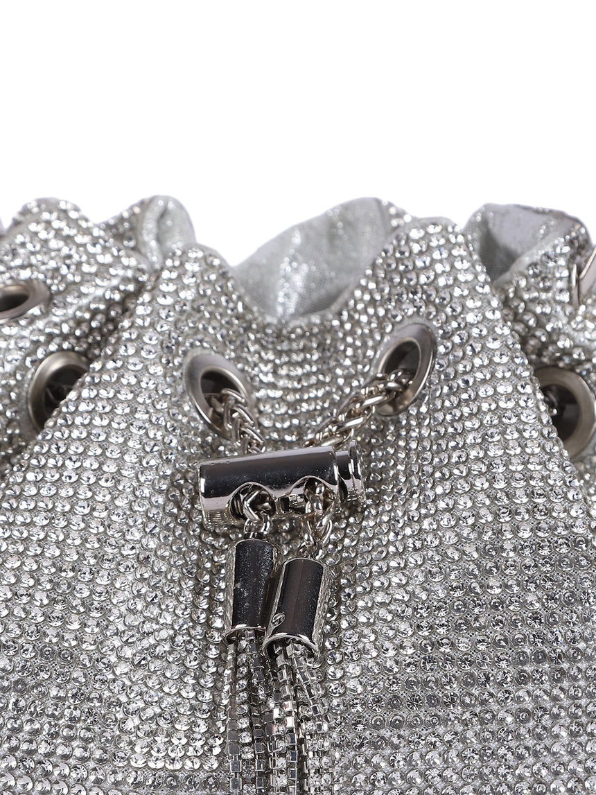 Scarlett Silver Clutch