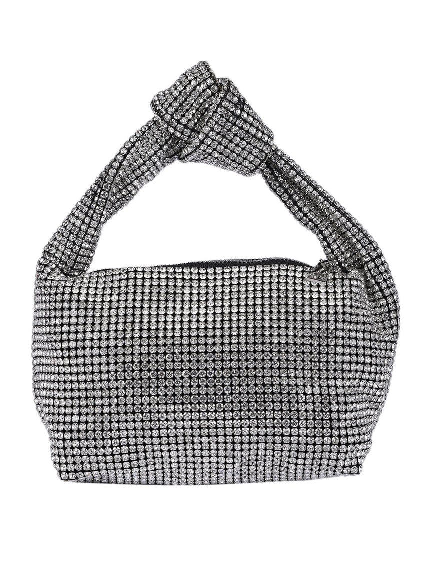 Amelia Silver Clutch