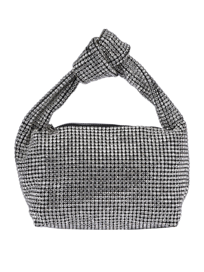 Amelia Silver Clutch