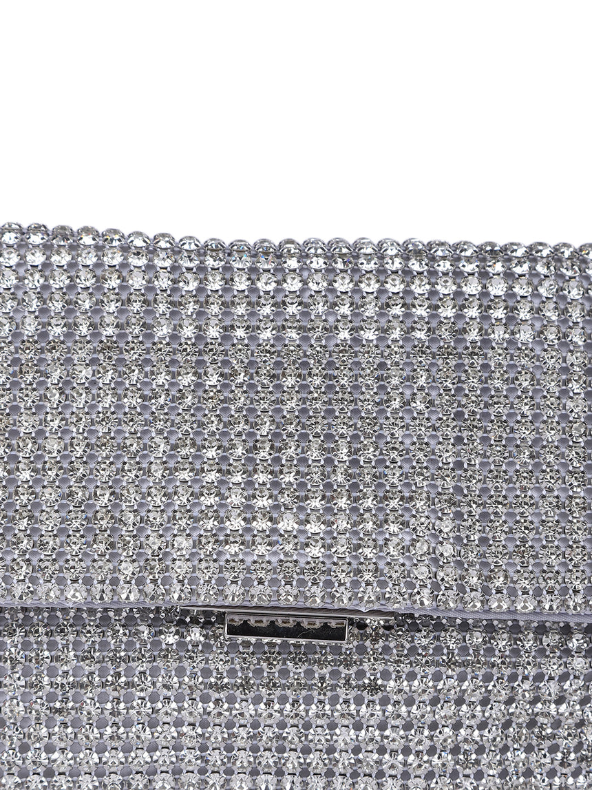 Valentina Silver Clutch