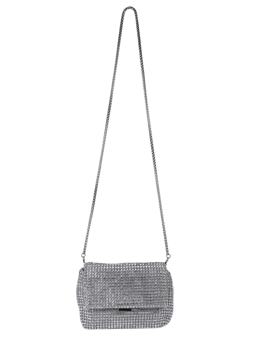 Valentina Silver Clutch