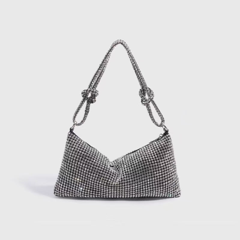 Cristina Silver Clutch