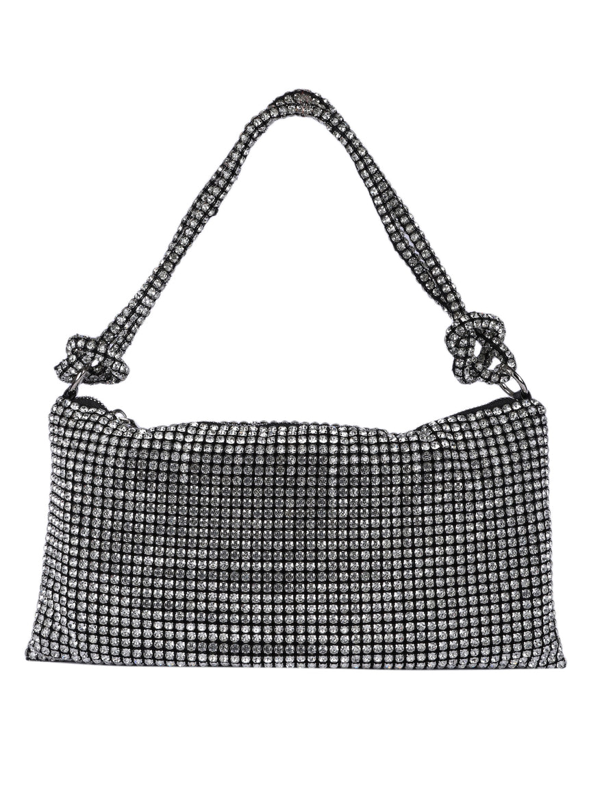 Cristina Silver Clutch