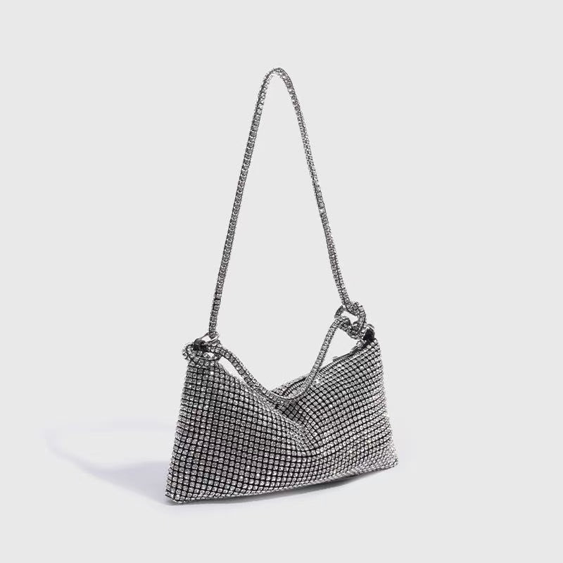 Cristina Silver Clutch