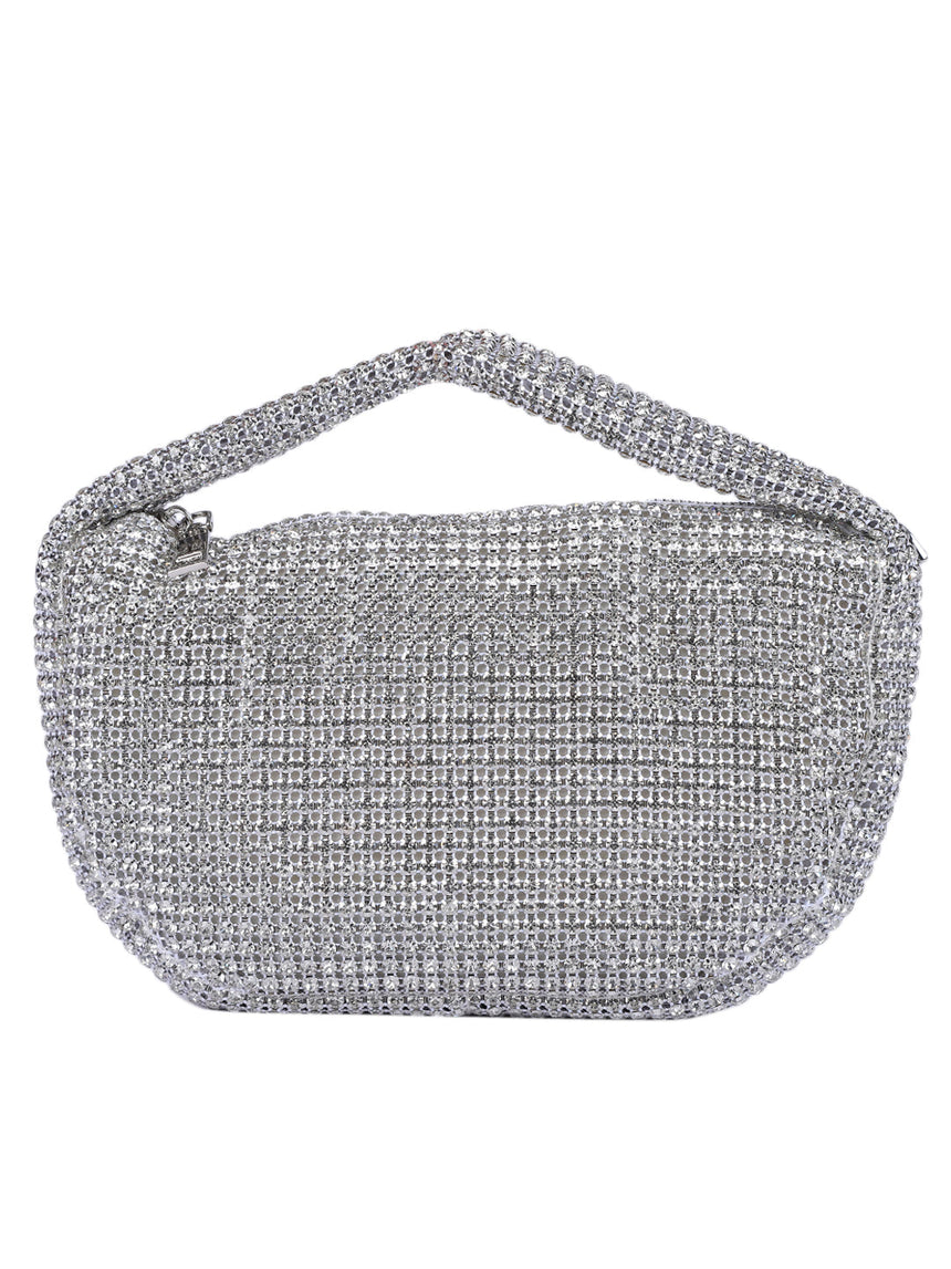 Valeria Silver Clutch
