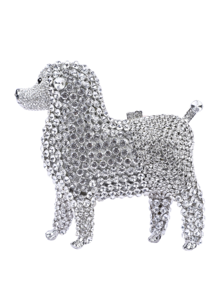 Dog Mighty Silver Clutch