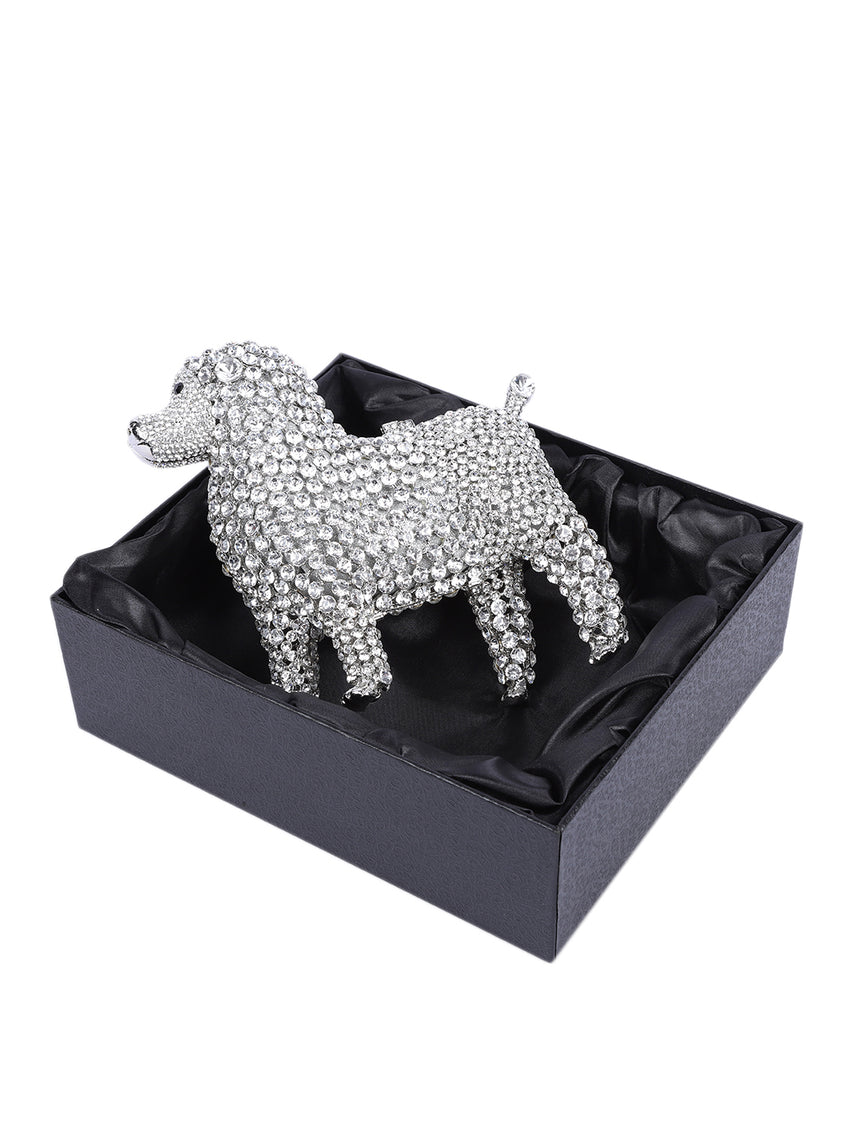 Dog Mighty Silver Clutch