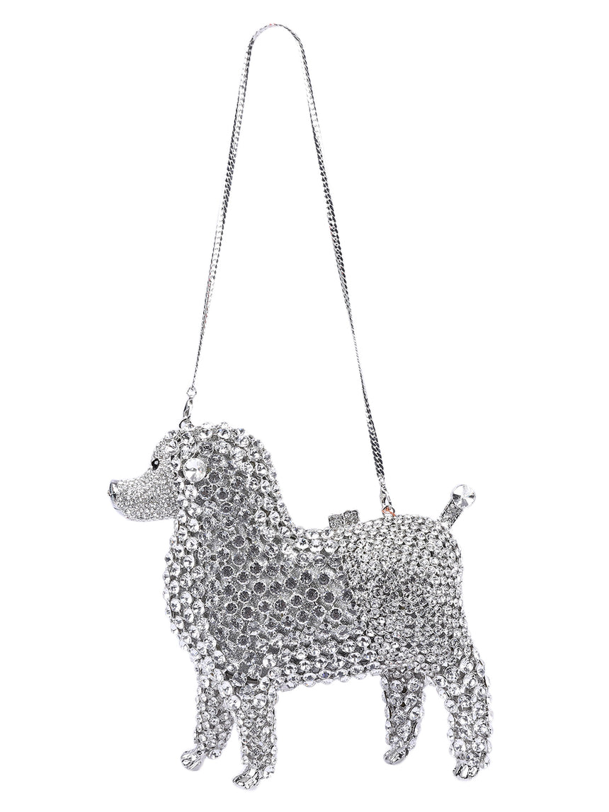 Dog Mighty Silver Clutch
