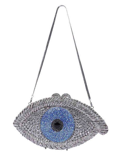 Evil Eye Silver Clutch