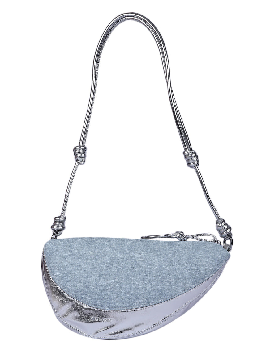 Rome Denim Silver Bag