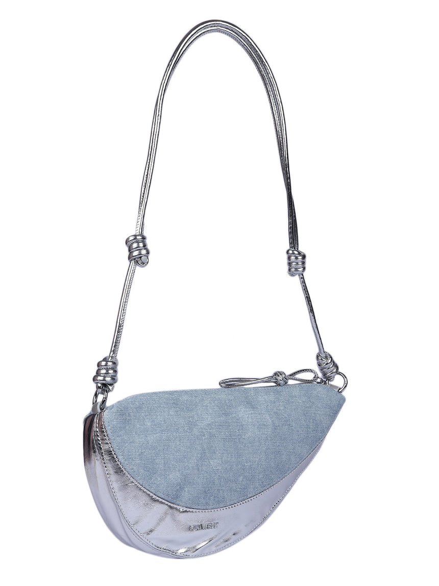 Rome Denim Silver Bag