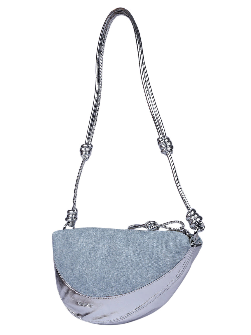 Rome Denim Silver Bag