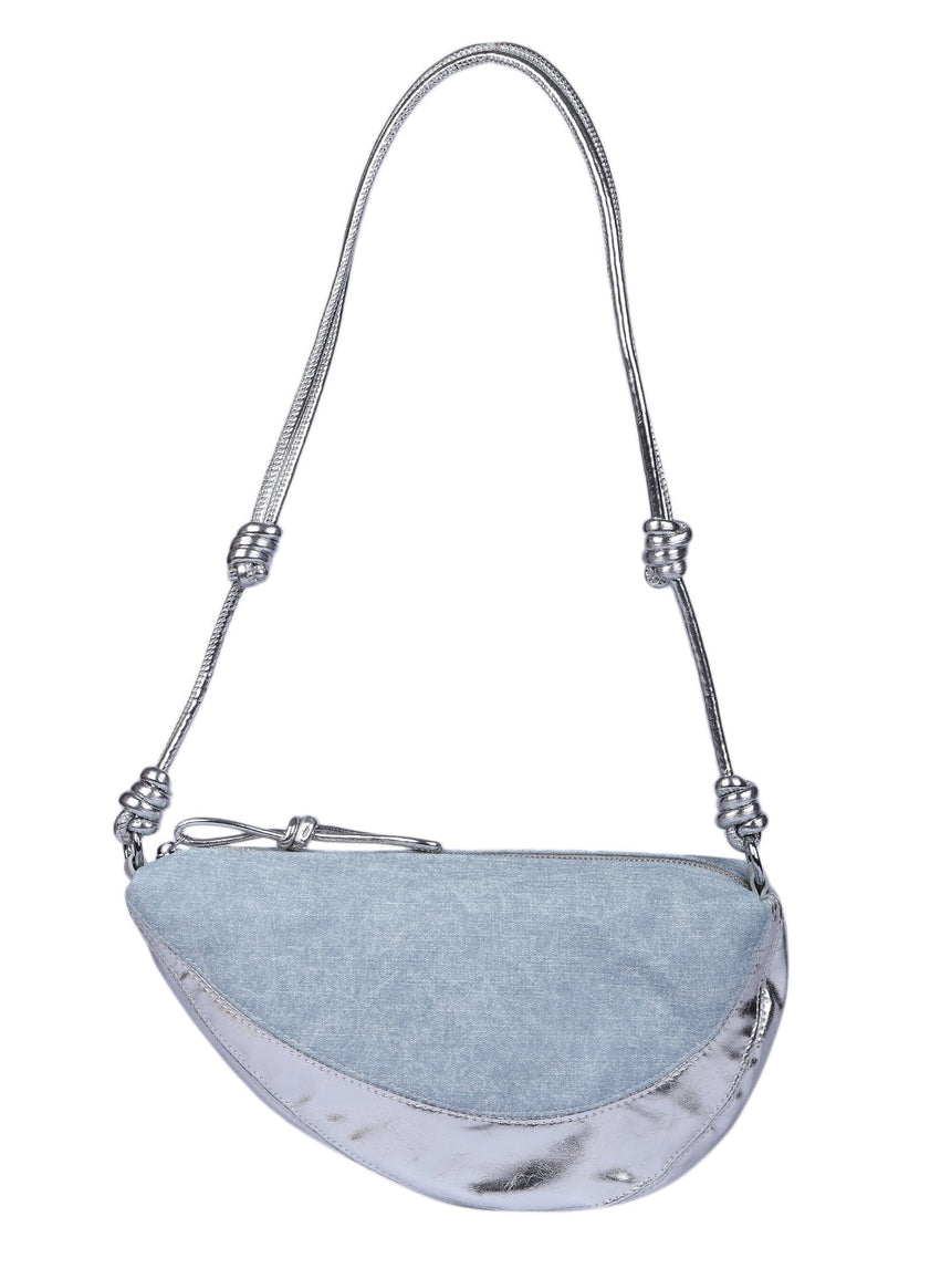 Rome Denim Silver Bag