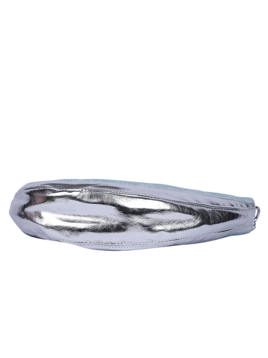 Rome Denim Silver Bag