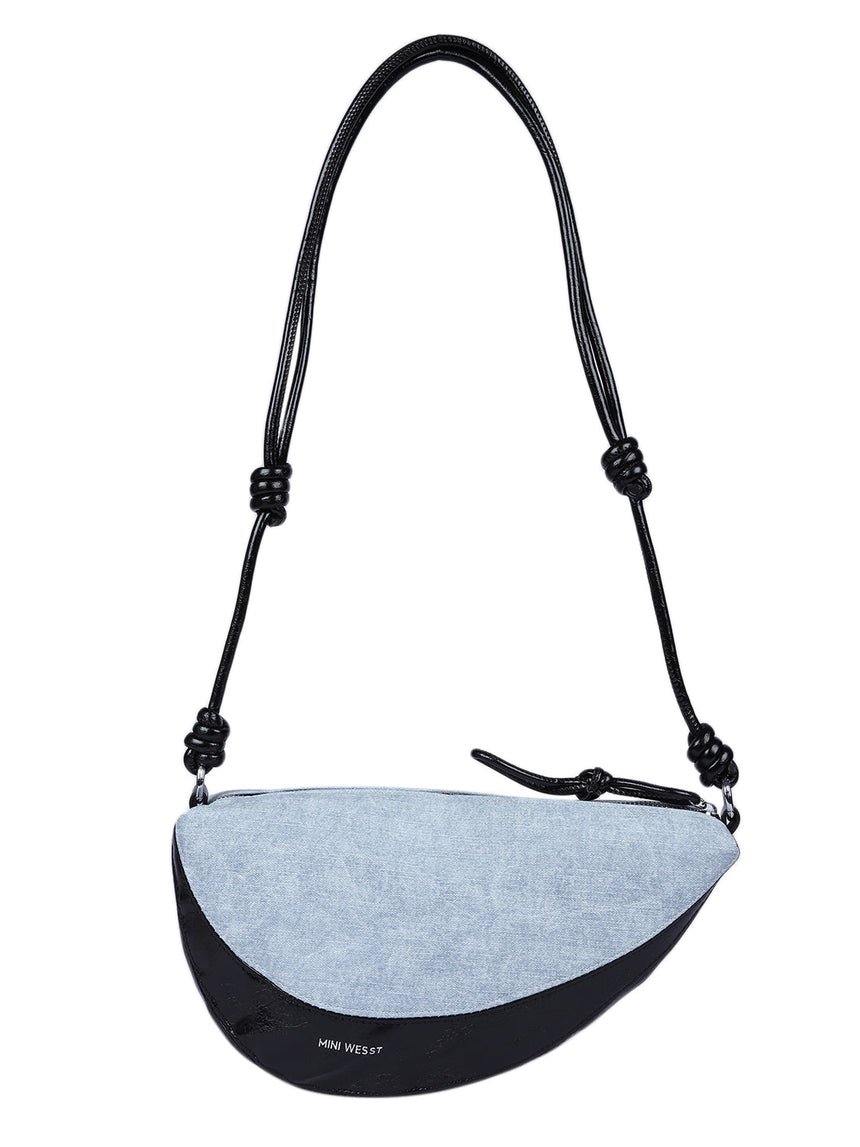 Rome Denim Black Bag