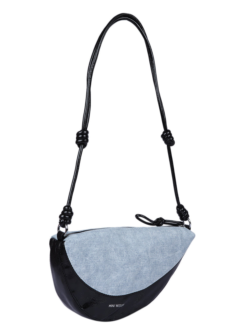 Rome Denim Black Bag