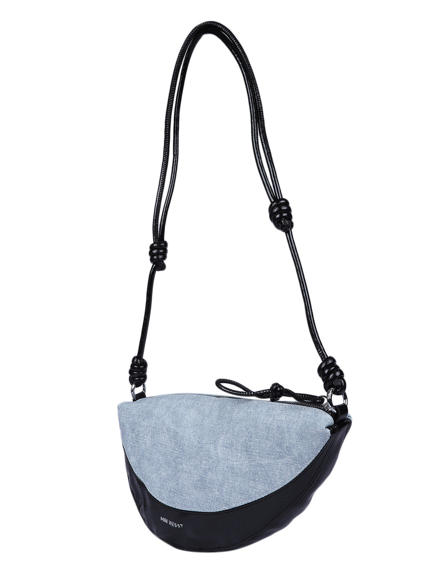 Rome Denim Black Bag