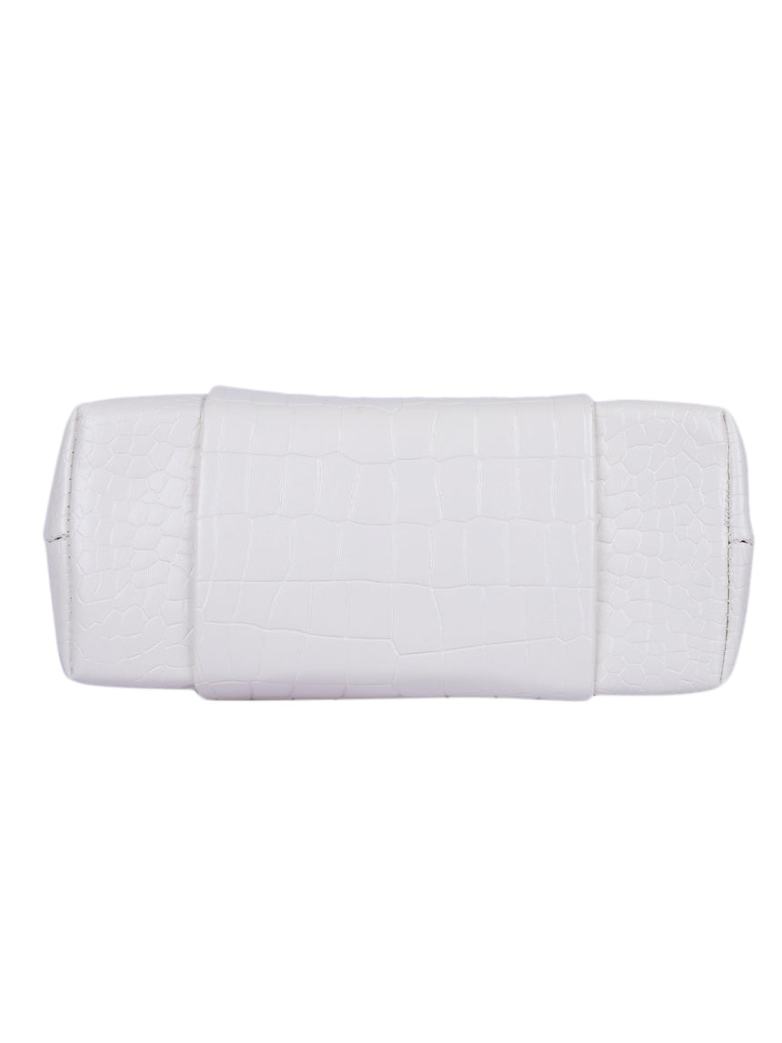Clutch White Sling Bag