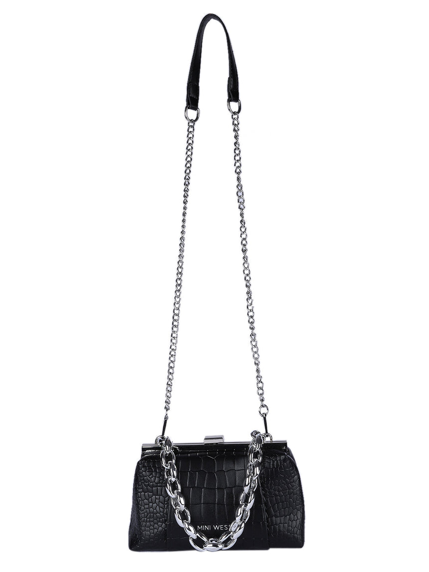 Clutch Black Sling Bag
