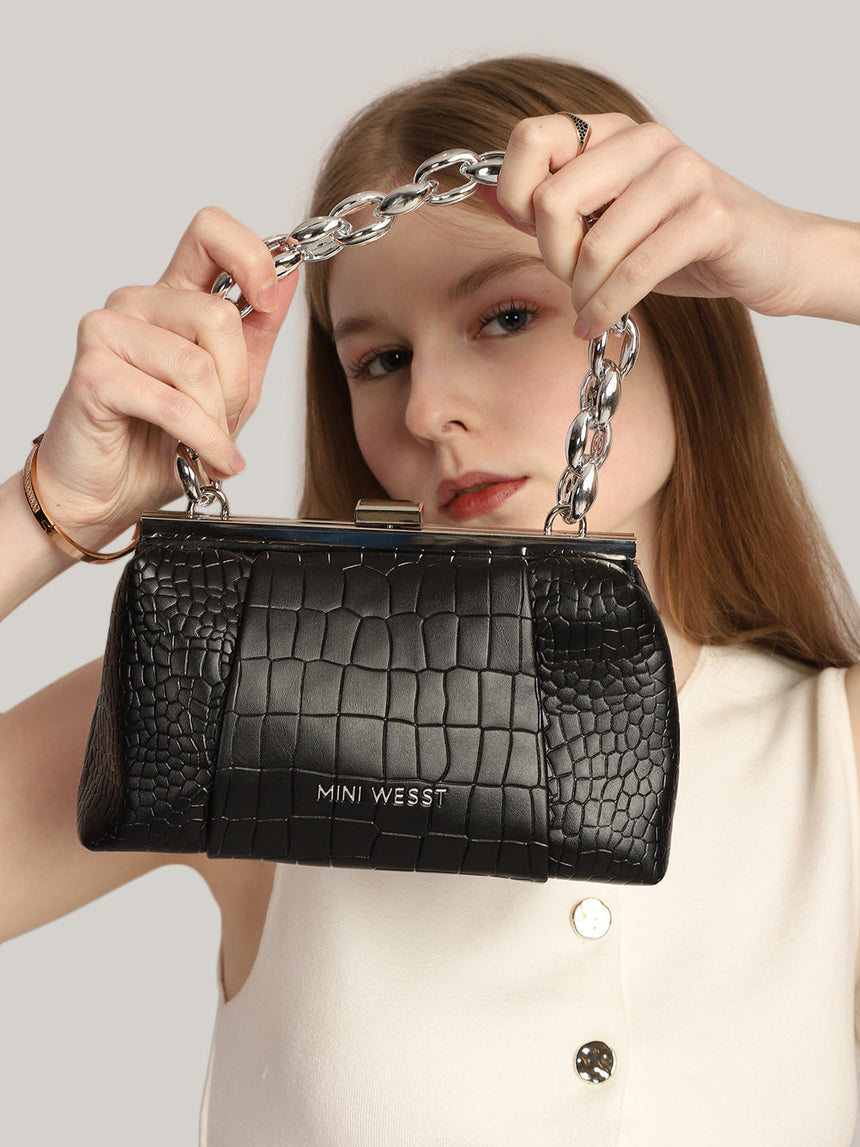 Clutch Black Sling Bag