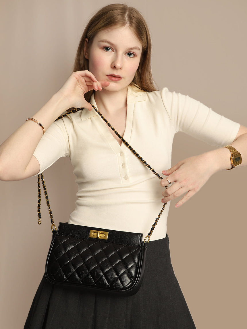 Juliet Black Sling Bag