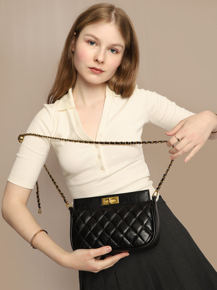 Juliet Black Sling Bag