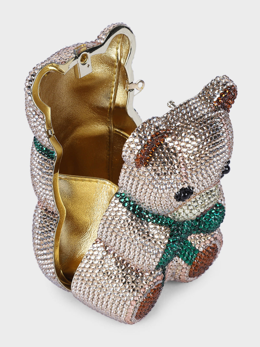 Teddy Multicolor Clutch