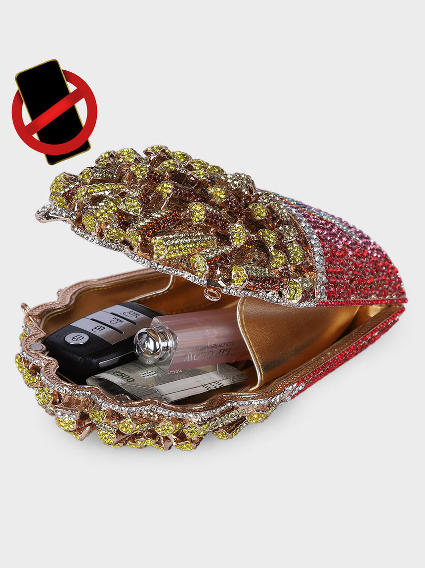 French Fries Multicolor Clutch