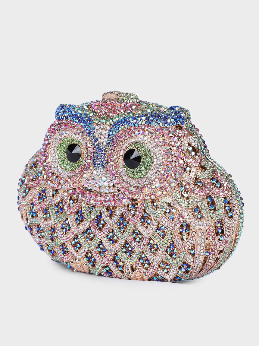Owl Multicolor Clutch