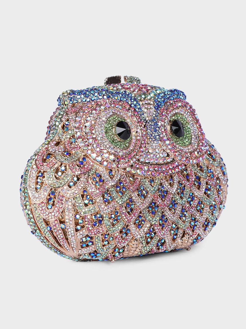 Owl Multicolor Clutch