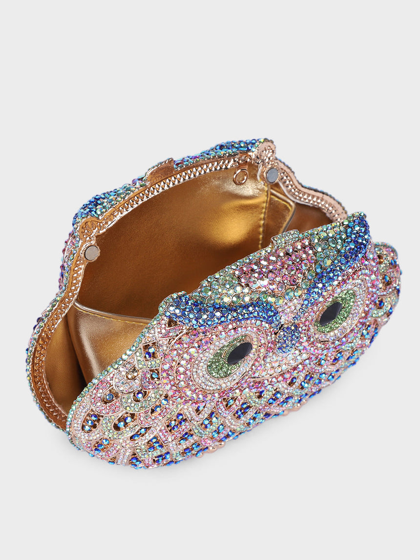 Owl Multicolor Clutch