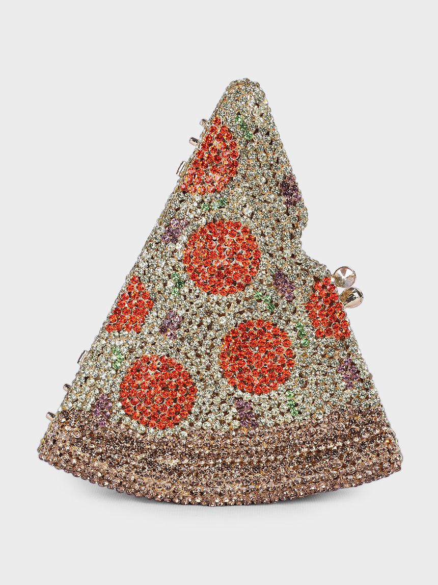 Pizza Multicolor Clutch