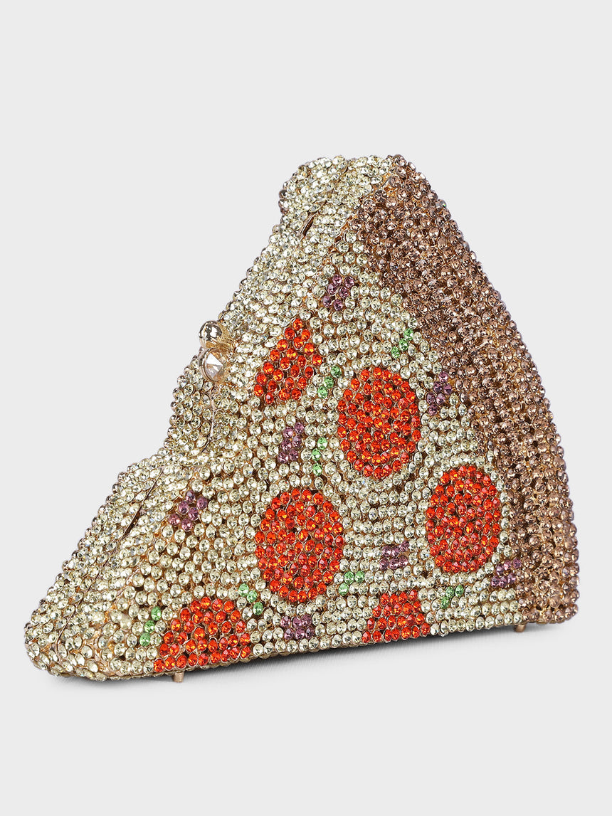 Pizza Multicolor Clutch