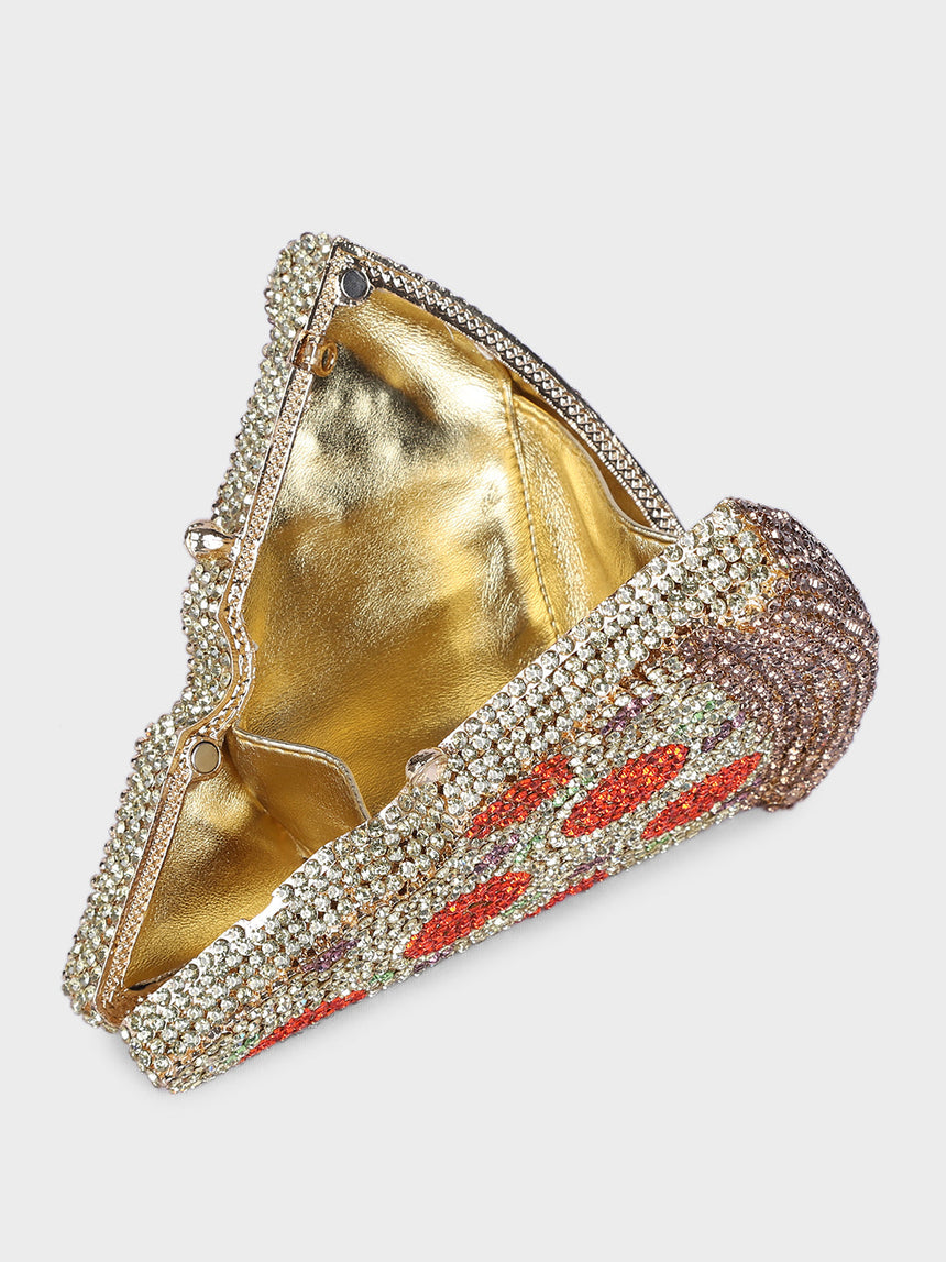 Pizza Multicolor Clutch