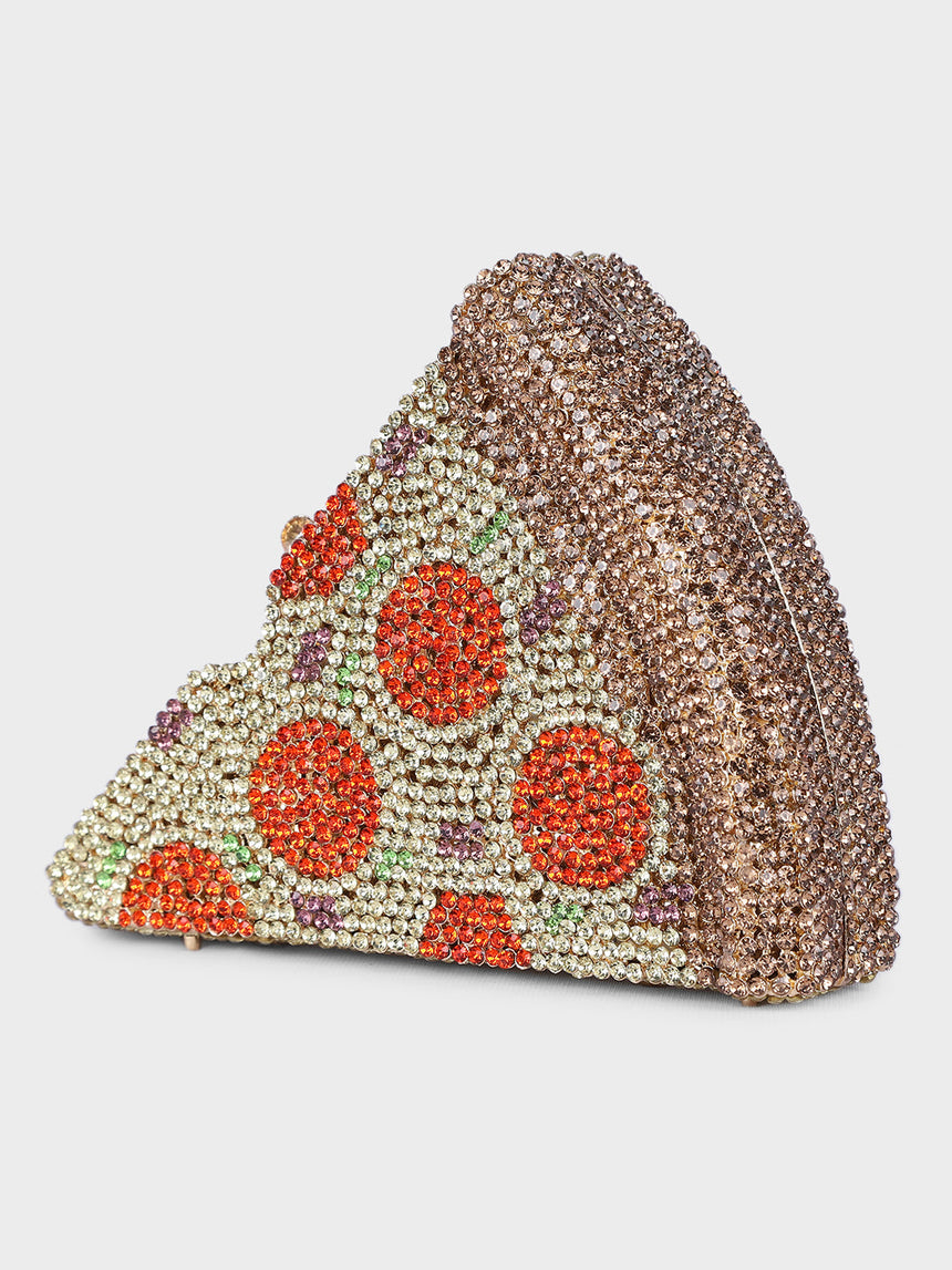Pizza Multicolor Clutch