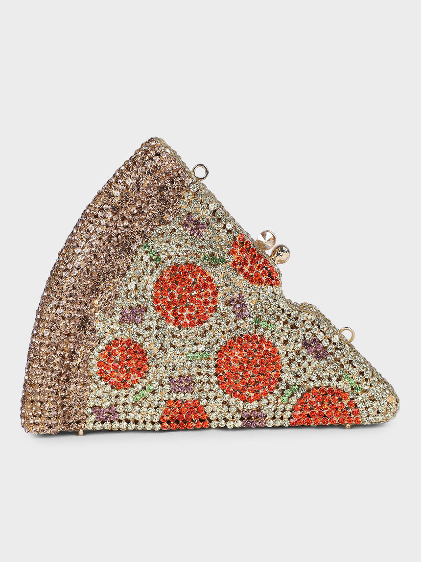 Pizza Multicolor Clutch