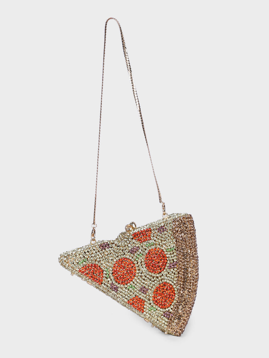 Pizza Multicolor Clutch