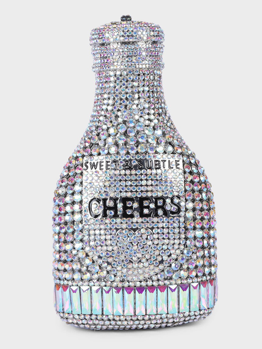 Champaigne Multicolor Clutch