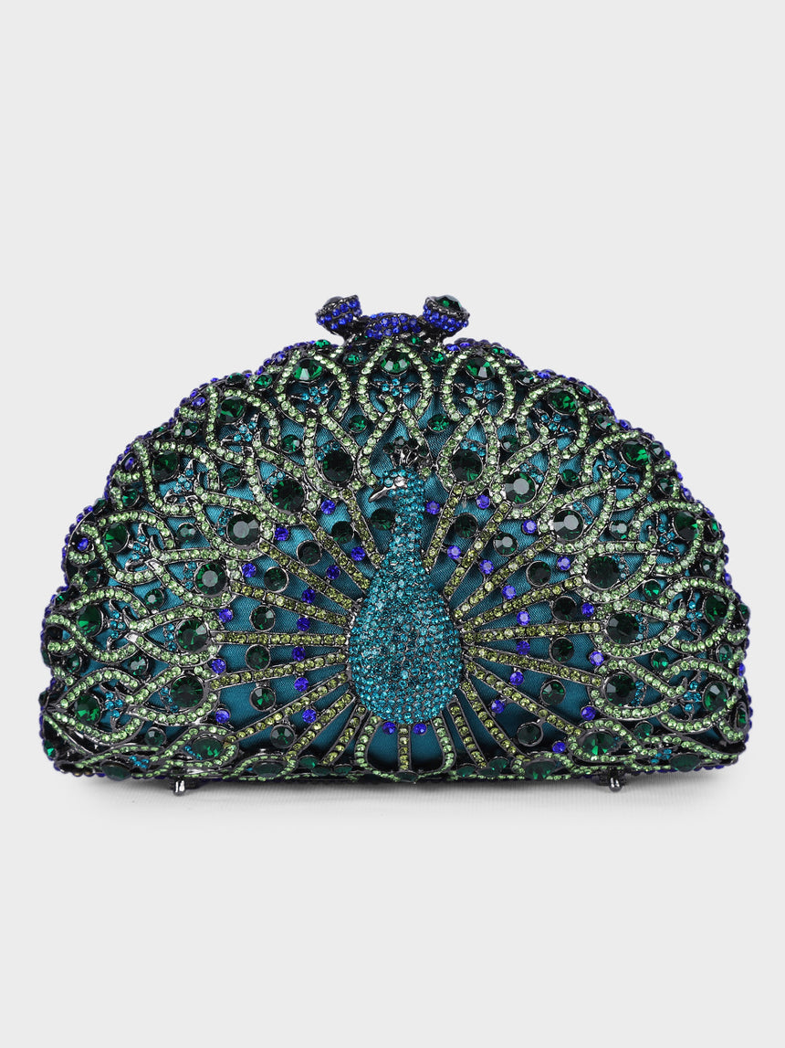 Peacock Multicolor Clutch